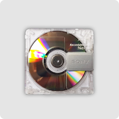 MiniDisc duplication and production in compact jewel cases - Band CDs